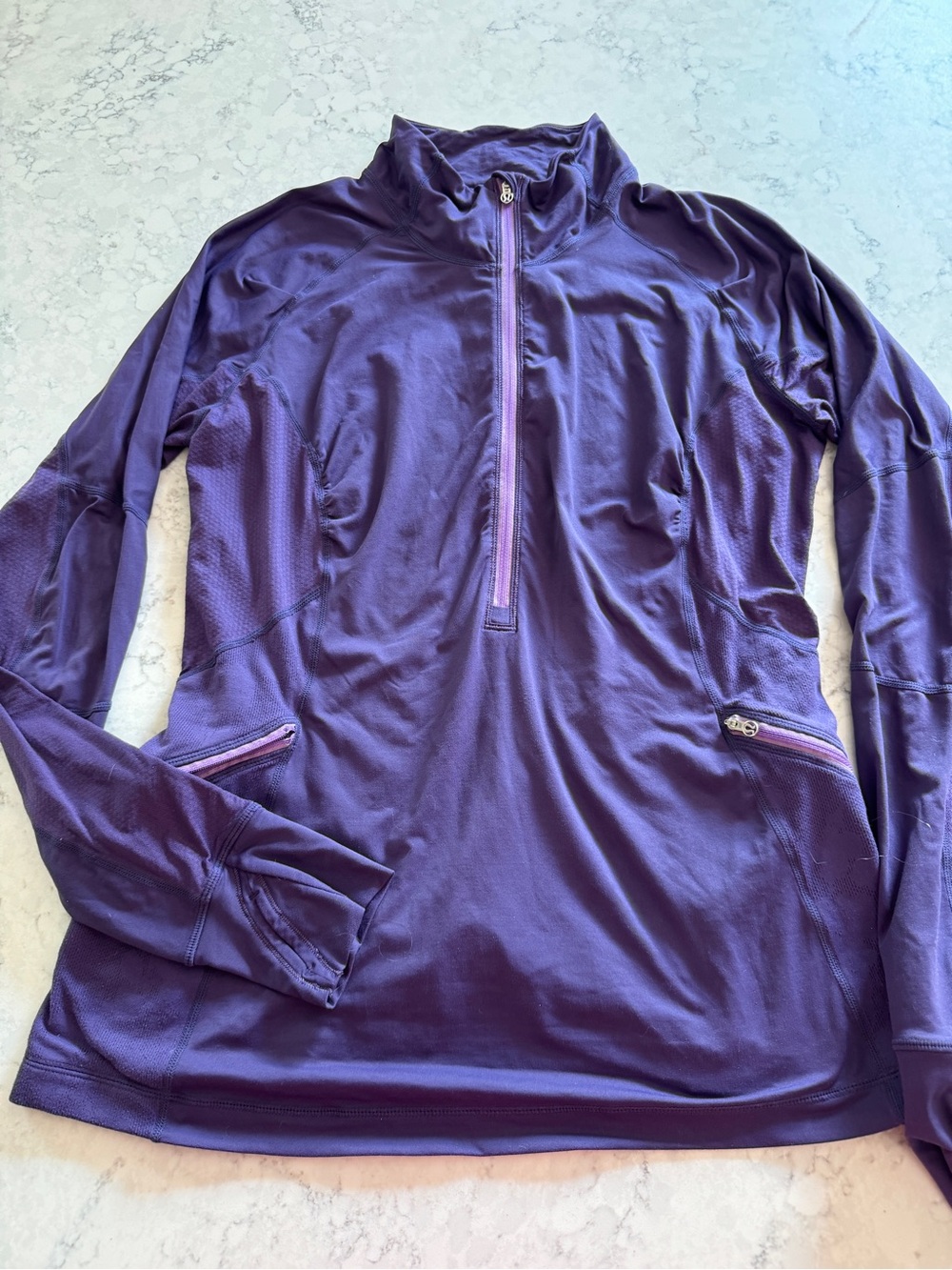 Lululemon Run Purple Half Zip Pullover Vintage Y2K size 10/12